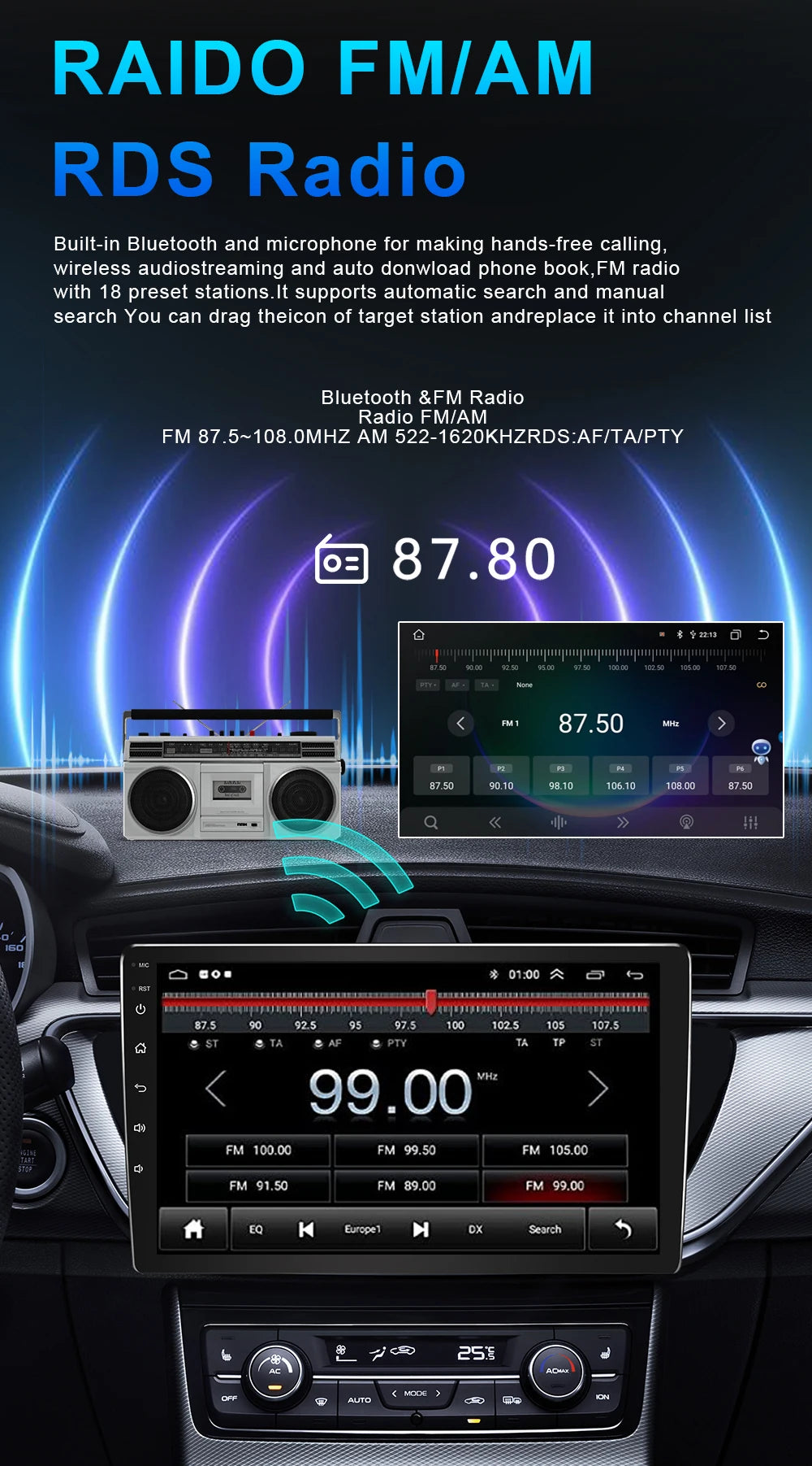 Hyundai Tucson Android 16 — 2K QLED, CarPlay