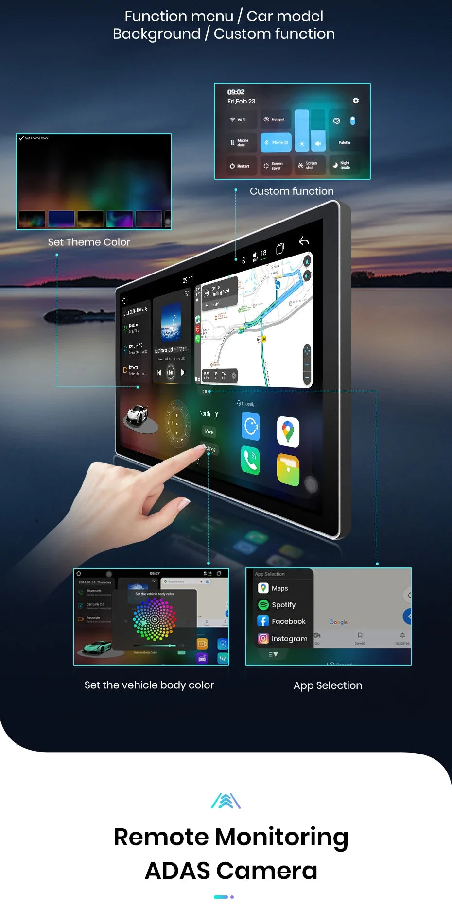 Junsun Renault Trafic — 2K, Wireless CarPlay