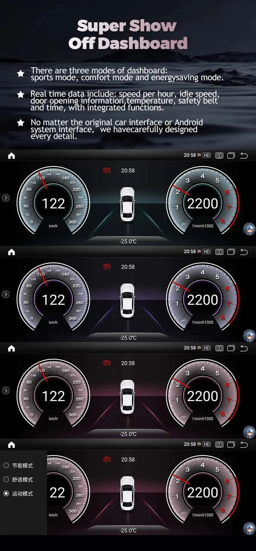 Audi A4/A5 12.3" — Android 13, QLED, CarPlay