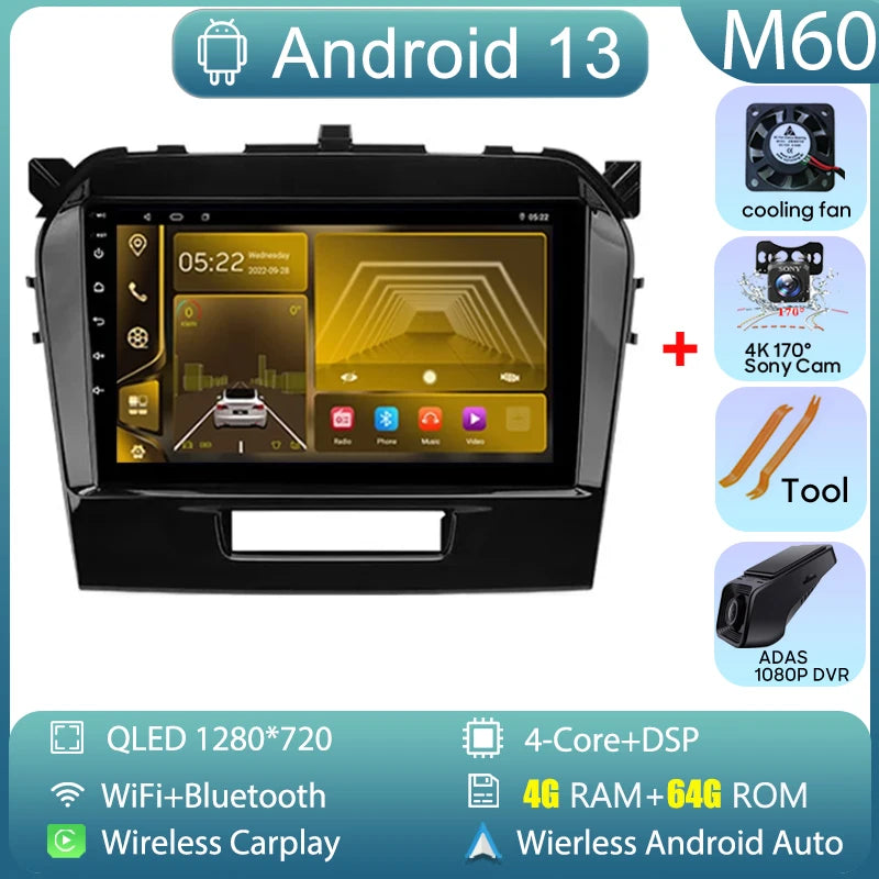 Suzuki Vitara — Android Car Radio, GPS, CarPlay