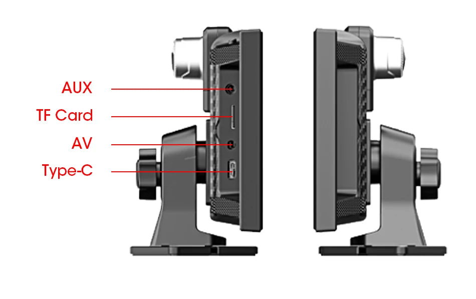 4K Dash Cam — Wireless CarPlay, Dual Lens