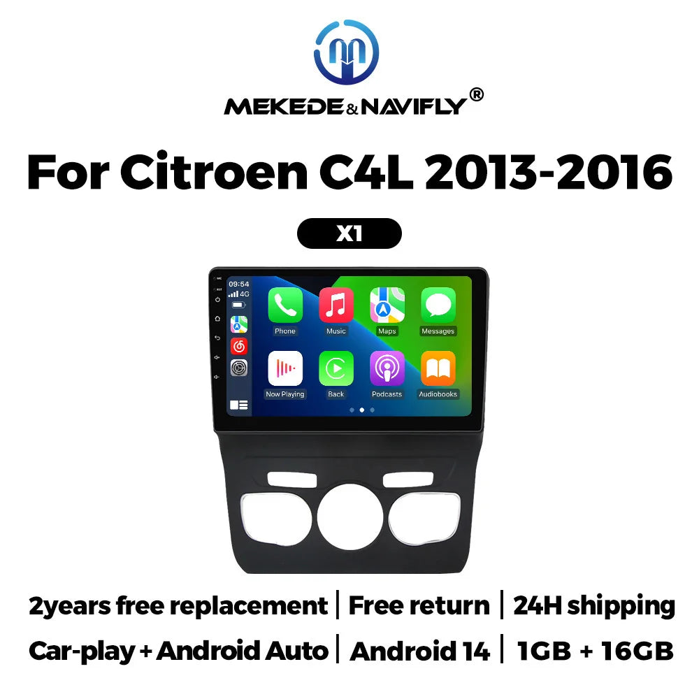 Citroen C4 Android 14 — Wireless CarPlay, Multimedia