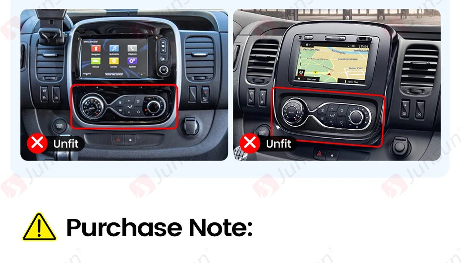 Junsun Renault Trafic — 2K, Wireless CarPlay