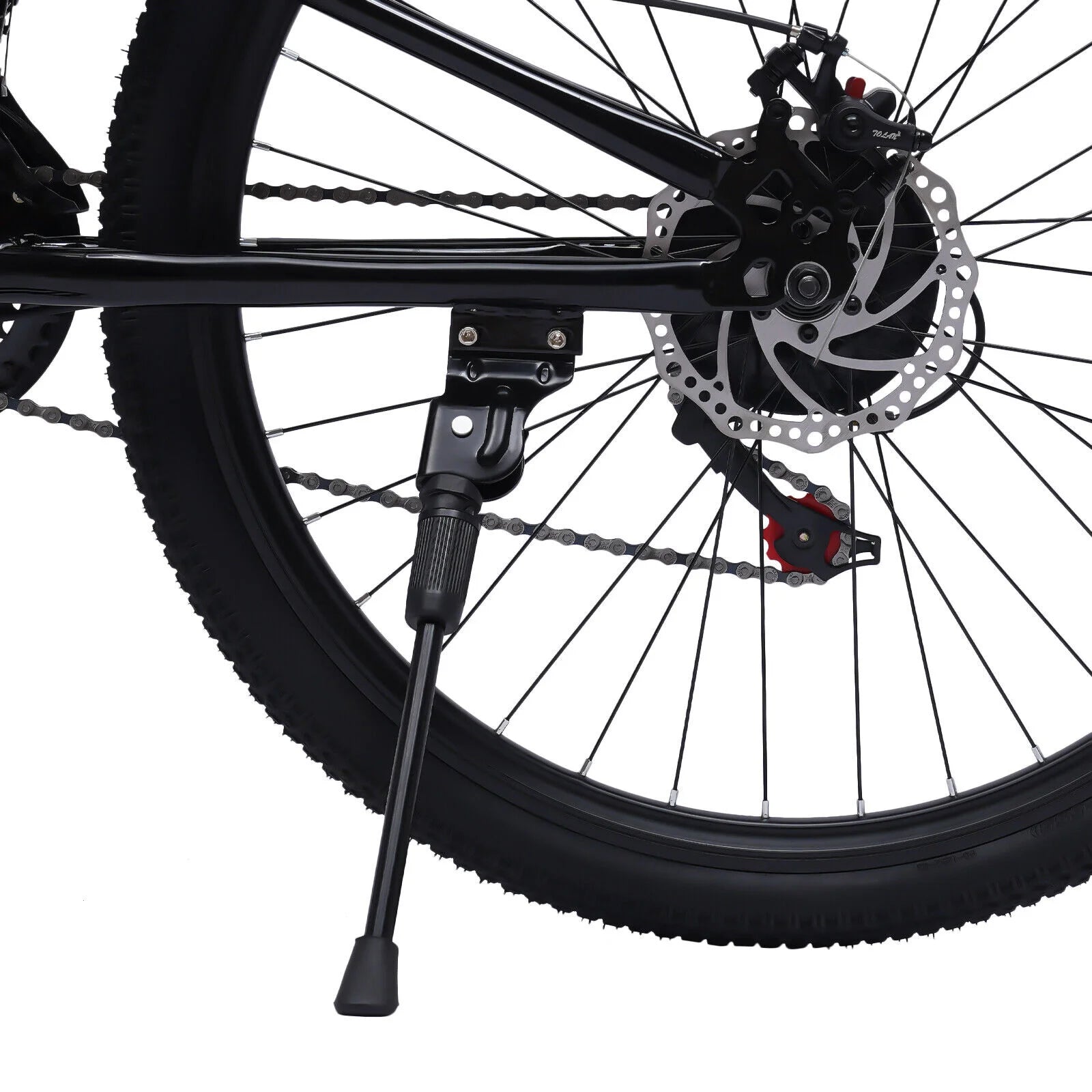 26 Inch Folding Mountain Bike 21 Speed Double Disc Brake Carbon Steel Frame Foldable Design 100kg Load Adult Bicycle