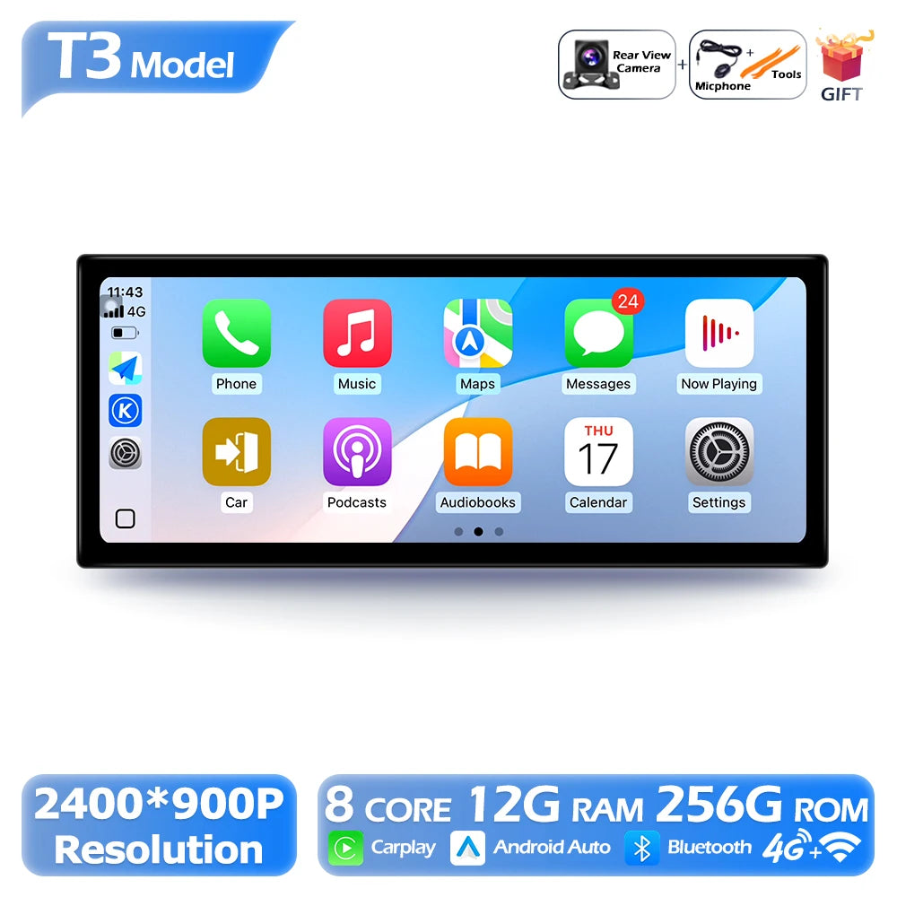 12.3" Android Radio — Mazda 3, QLED GPS