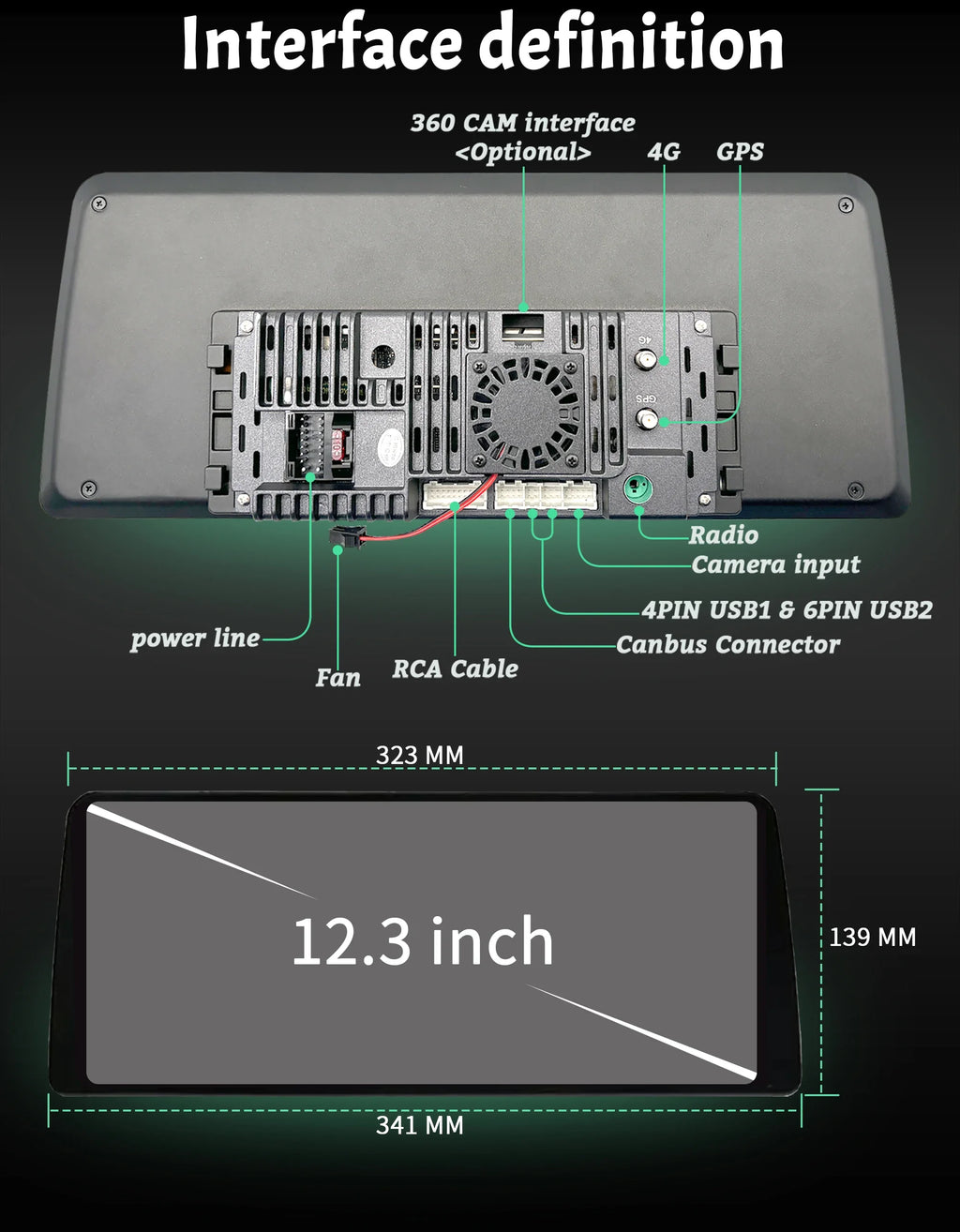 12.3" Android Radio — Honda Civic, CarPlay