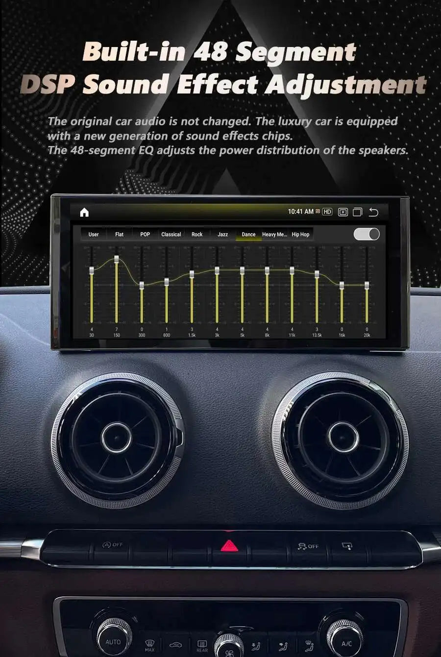 Audi A4/A5 12.3" — Android 13, QLED, CarPlay