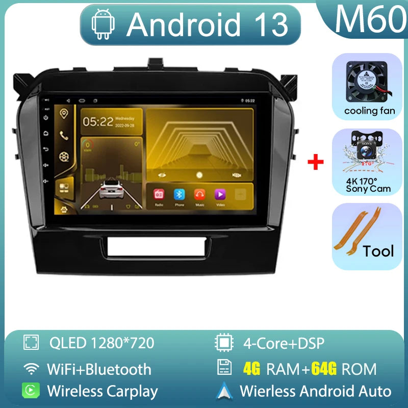 Suzuki Vitara — Android Car Radio, GPS, CarPlay