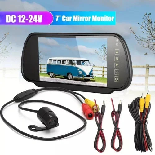 Mirror Monitor Camera Kit — Night Vision, 7" Display