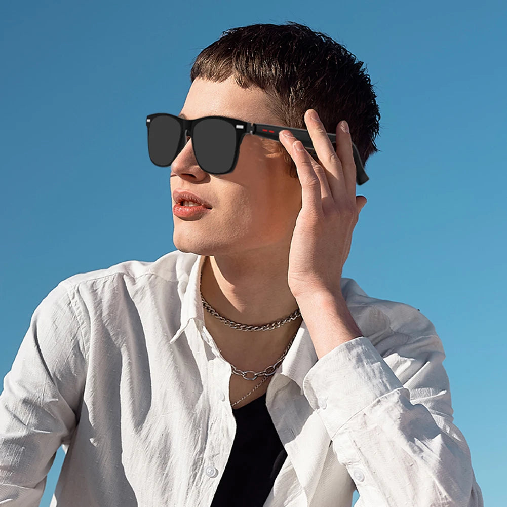 AI Sport Glasses — Camera, Open-Ear Speakers