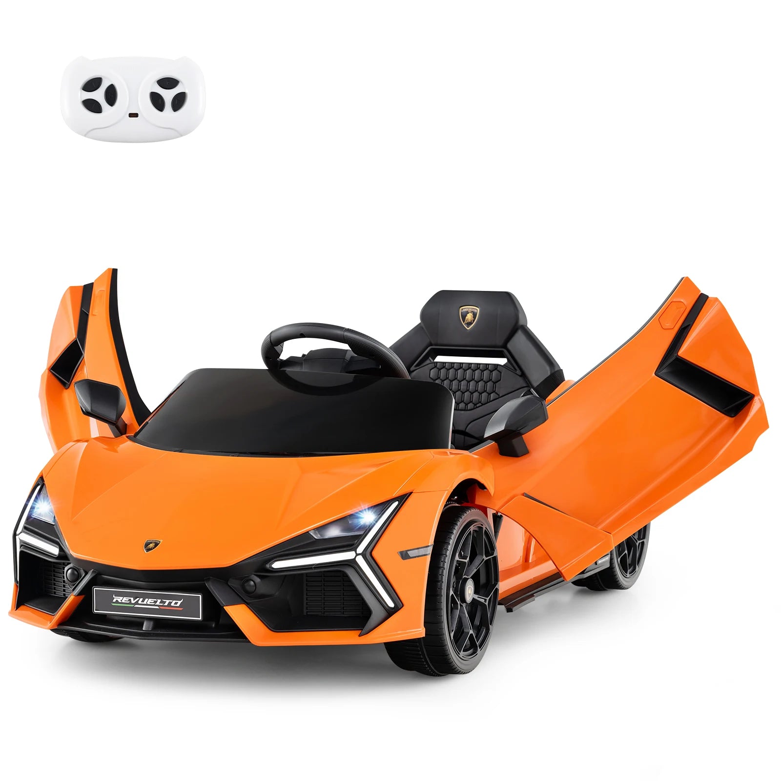DORTALA 12V Kids Ride on Car Licensed Lamborghini Revuelto Electric Vehicle Kids Gift Christmas Gift