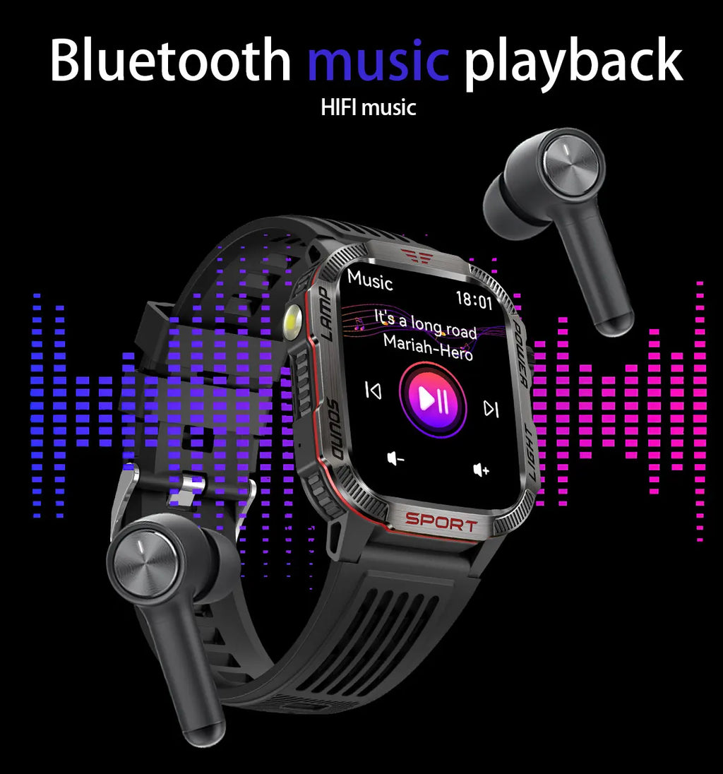 GUHUAVMI Outdoor Watch — AMOLED, GPS, Bluetooth