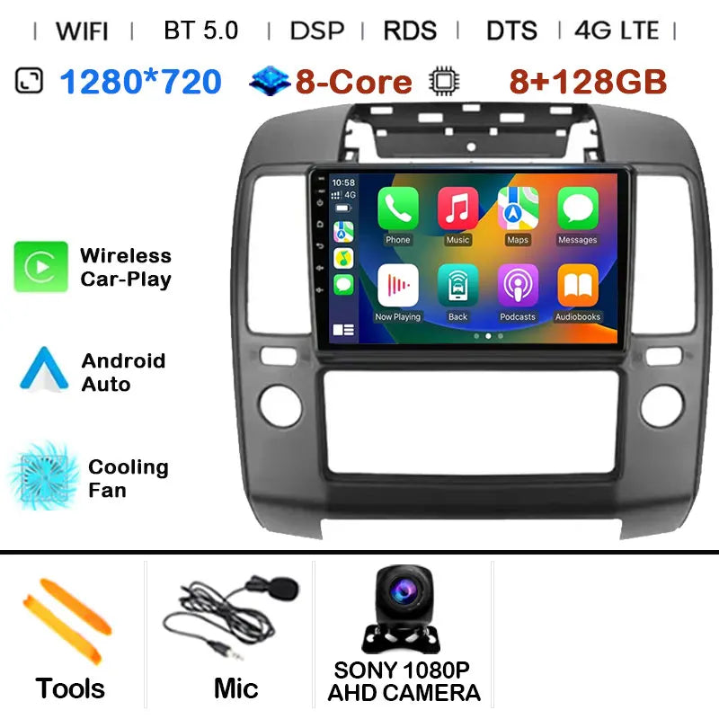 Android 15 Car Radio — Compatible with Nissan Navara D40 | GPS | DSP
