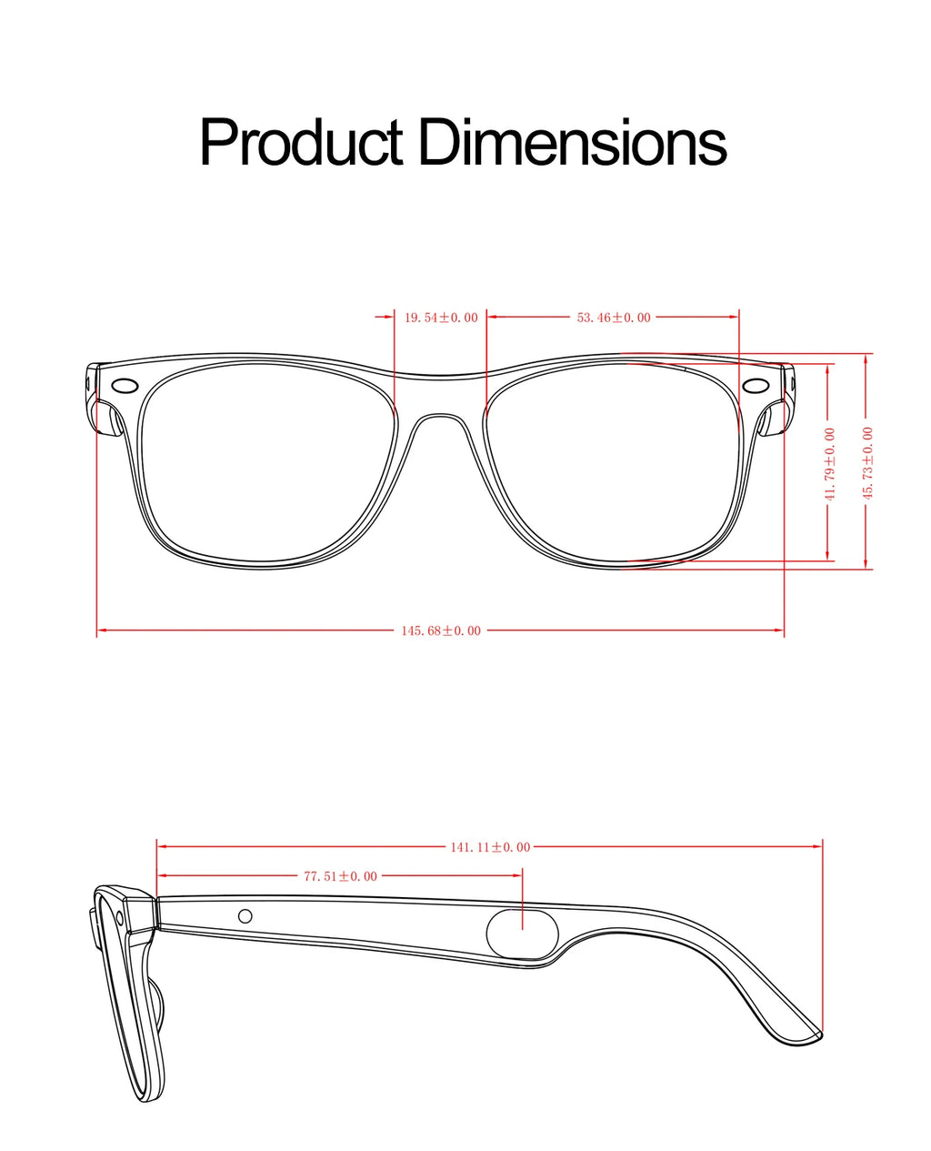 LIGE Smart Glasses – Kabelloses Bluetooth, integriertes Mikrofon, Touch-Steuerung & Übersetzung