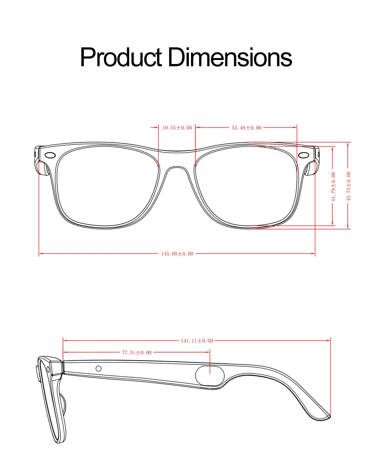 LIGE Smart Glasses – Kabelloses Bluetooth, integriertes Mikrofon, Touch-Steuerung & Übersetzung