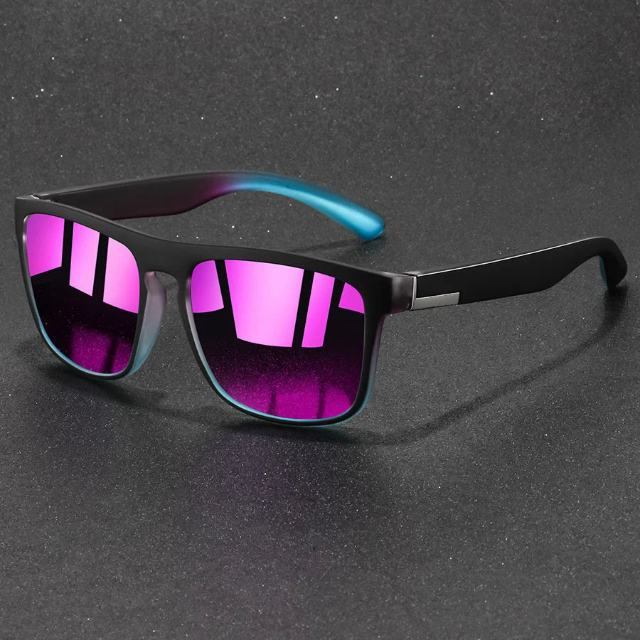 Vintage Square Sunglasses — Retro, Anti-Glare