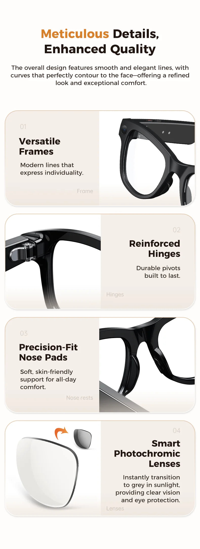 AI Smart Glasses — Translation, Camera, Power Bank