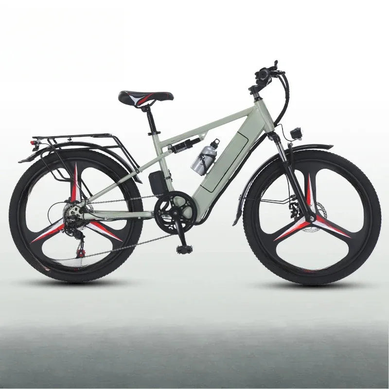 26" Electric Bike — 400W Motor, 48V Battery