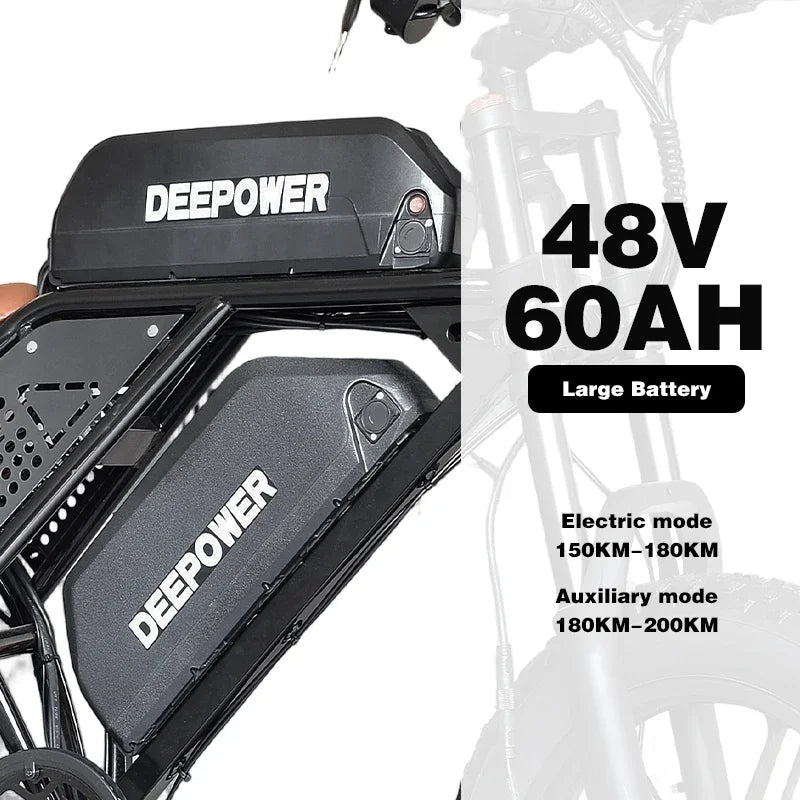 Electric Bicycle S8 — 3500W, Fat Tire, Disc Brakes