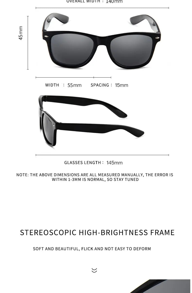 Classic Sunglasses — Lightweight, UV Protection