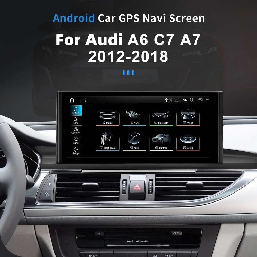 Audi A6/A7 Android 14 — 12.3", CarPlay, GPS