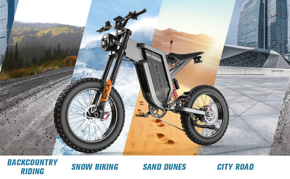 EKXBike X21 Readygo — 2000W, 48V35AH, Fat Tires