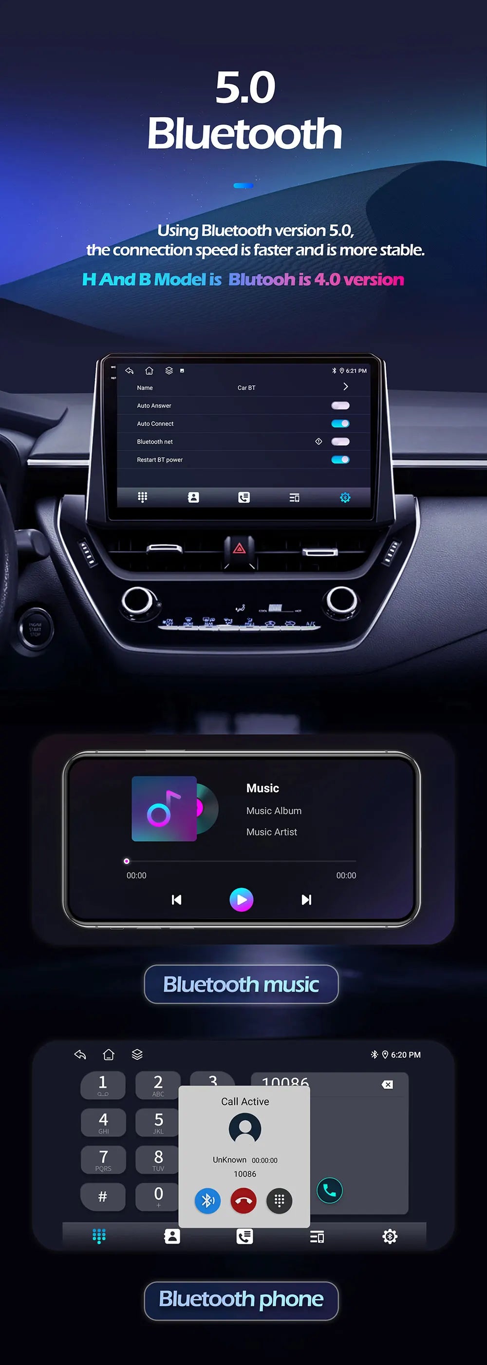 Peugeot 2008/208 — Android 16, CarPlay, GPS