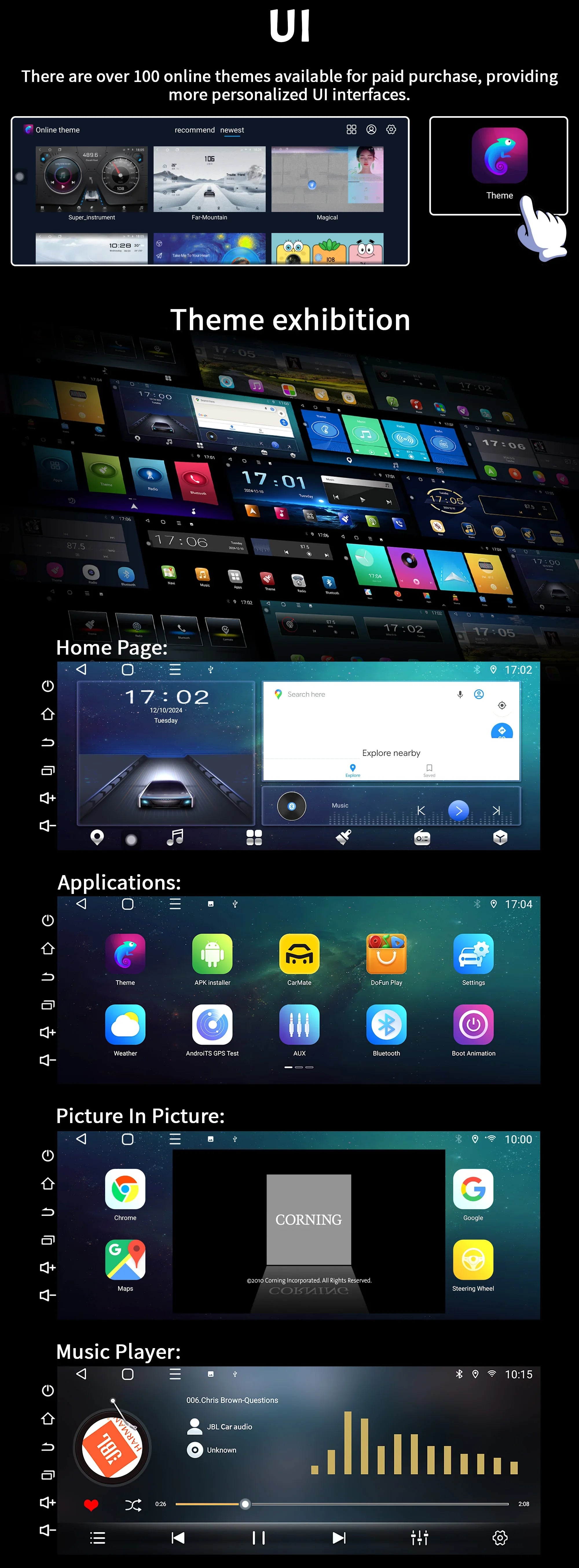 12.3" Android Radio — Honda Civic, CarPlay