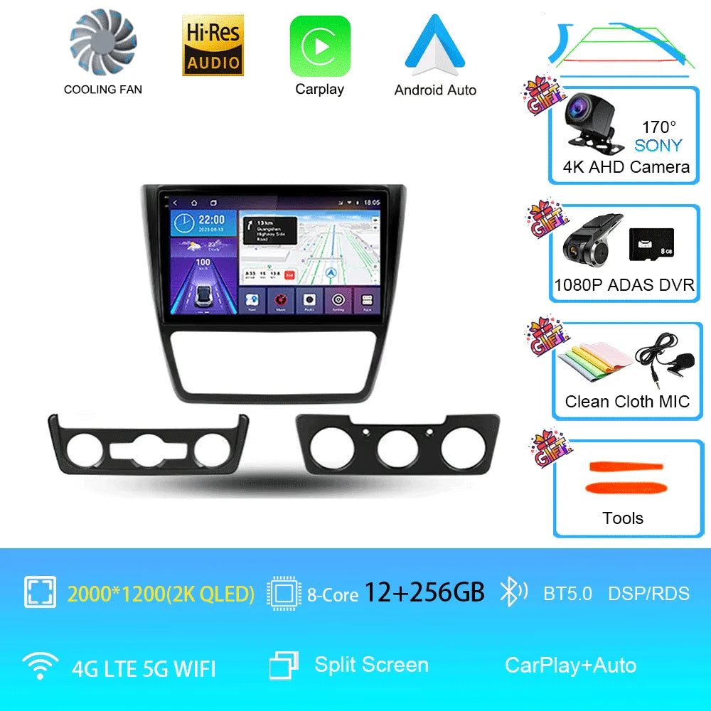 Skoda Yeti Android 16 — 4G, CarPlay, GPS