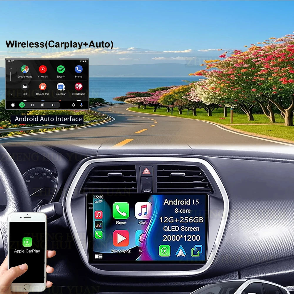 Suzuki SX4 Android 15 — Wireless CarPlay, 4G GPS