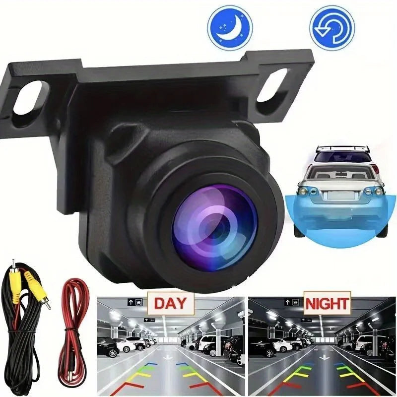Auto-Rückfahrkamera-System, Universal-Rückfahrkamera-Kit mit 4,3-Zoll-klappbarem Display, HD Klare Nachtsicht, Plug-and-Play