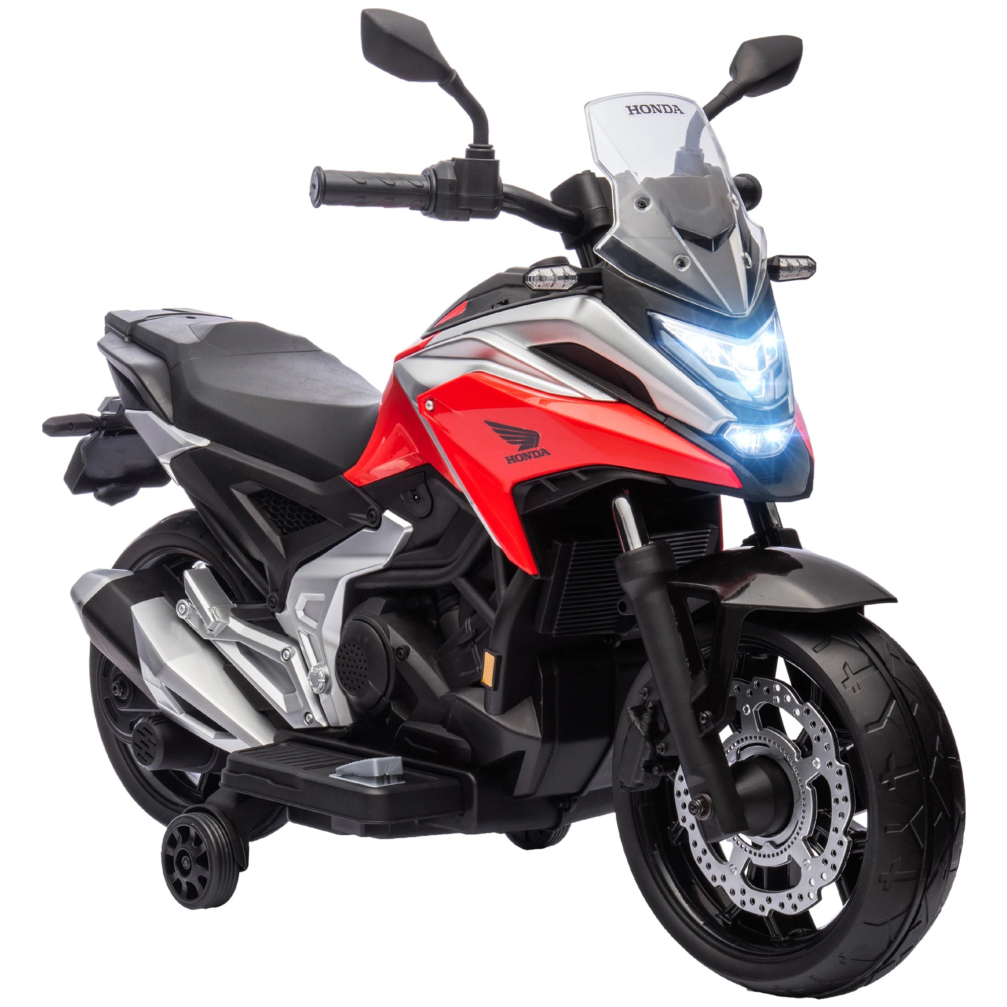 AIYAPLAY Honda Licensed 12V Kids Electric Bike w/ Music, Headlights