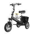 Foldable Mini Electric Tricycle For Woman with toddler seat 500W 36V lightweight Three Wheels Electric Scooter For Adults Basket