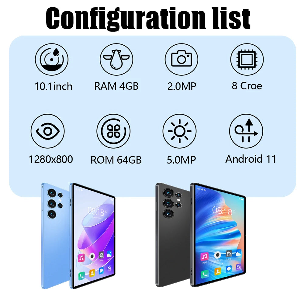 2025 Hot Selling New H39 Android Tablet 5G 4GB+64GB Android 11 system 5000mAh Battery Global version