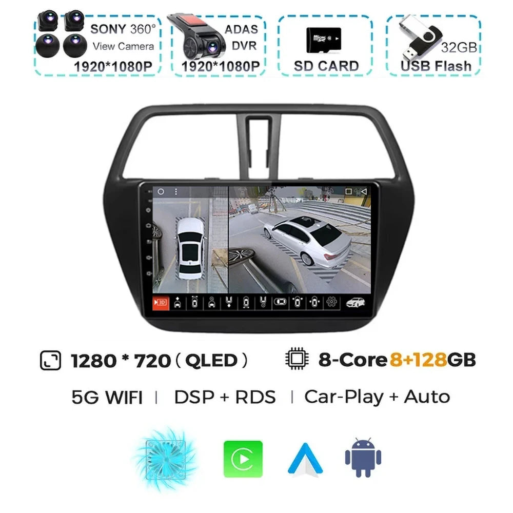 Suzuki SX4 Android 15 — Wireless CarPlay, 4G GPS