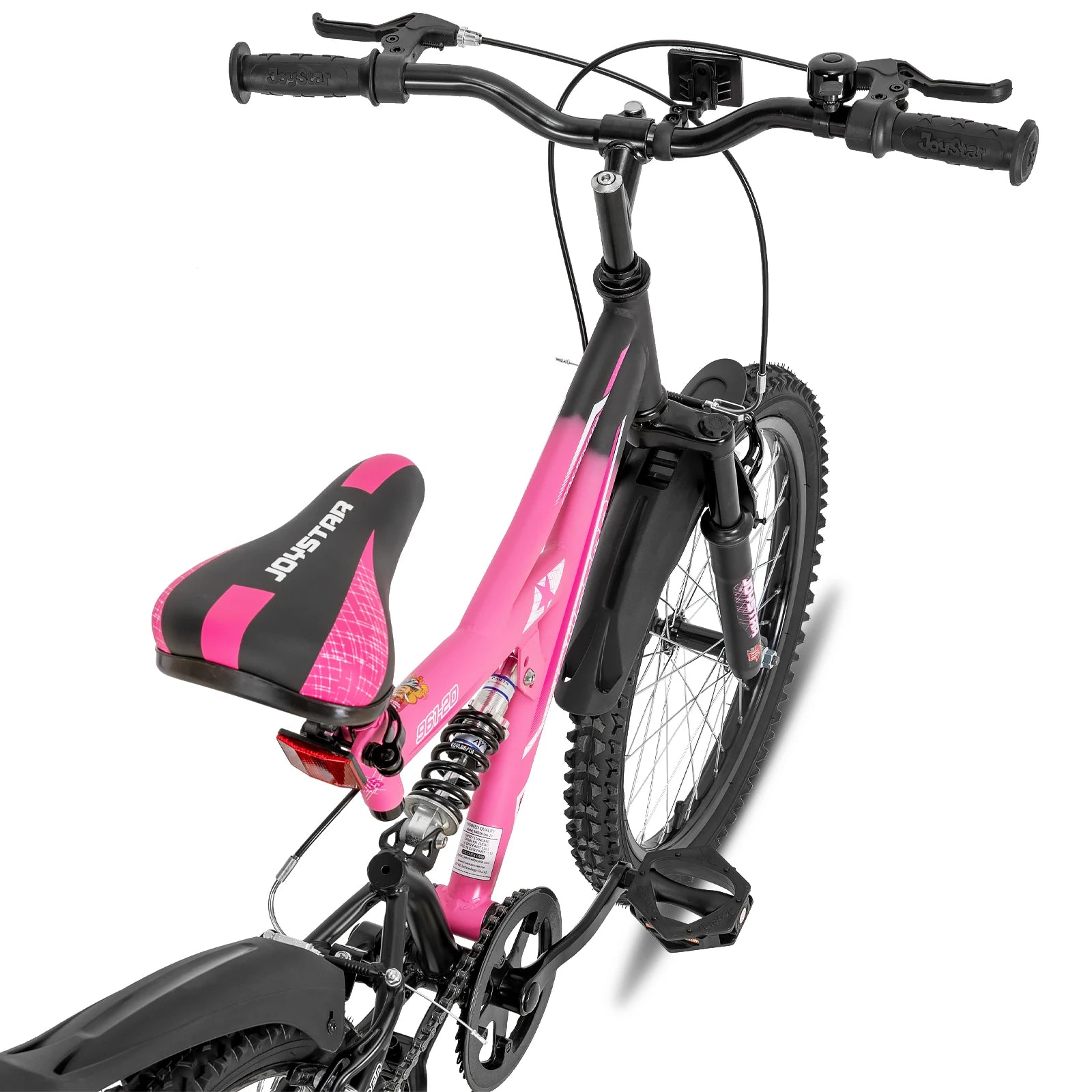 JOYSTAR 20 Inch Kids' Bike for Boys Girls Age 7-13 Years Old, Dual-Suspension Kids Mountain Bike with Dual Handbrake & Kickstand