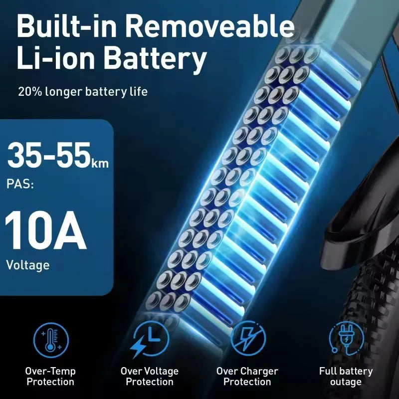 500W Electric Bike — 36V Battery, Urban Ride