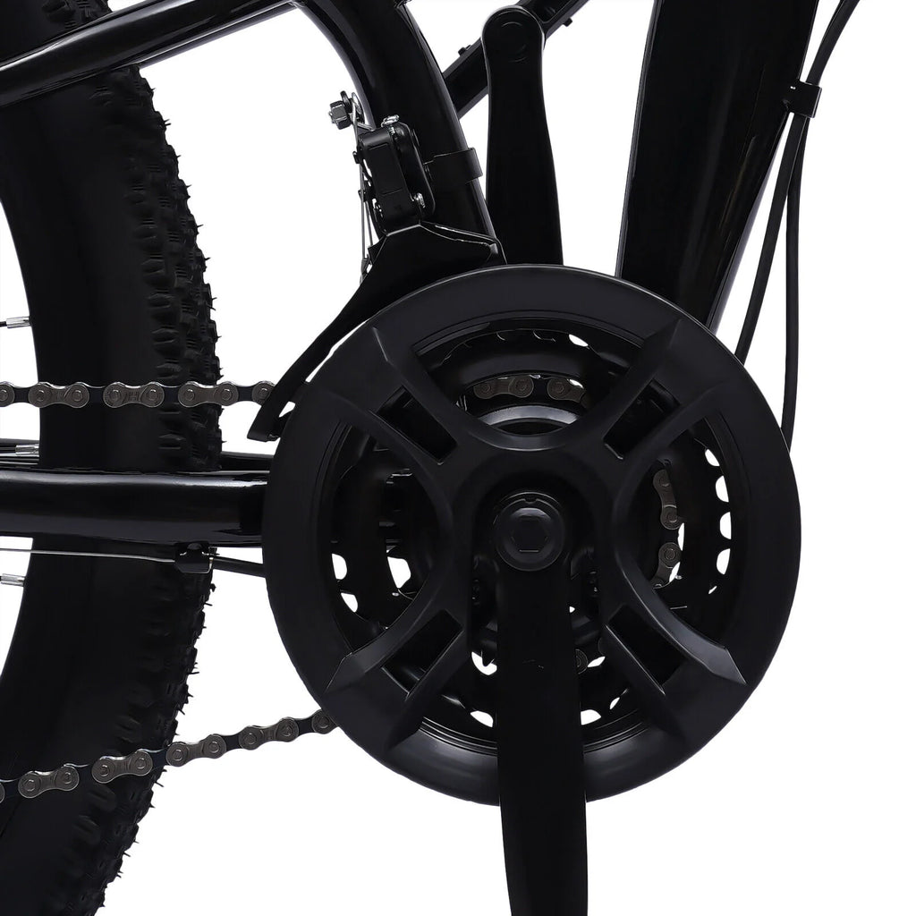 26 Inch Folding Mountain Bike 21 Speed Double Disc Brake Carbon Steel Frame Foldable Design 100kg Load Adult Bicycle