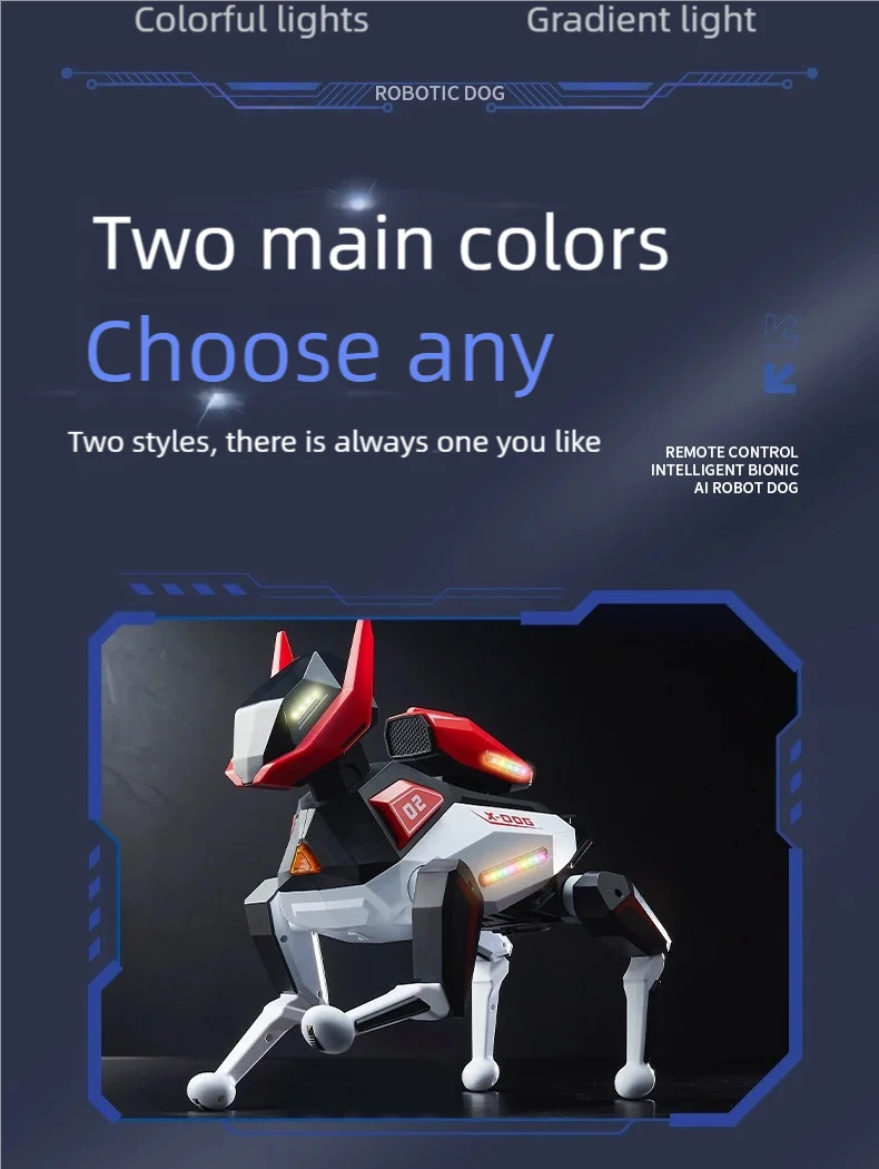 AI Simulation Robot Dog Intelligent Machine Dog Voice Command APP Control Programming Interactive Performs Acrobatics Robot Dog