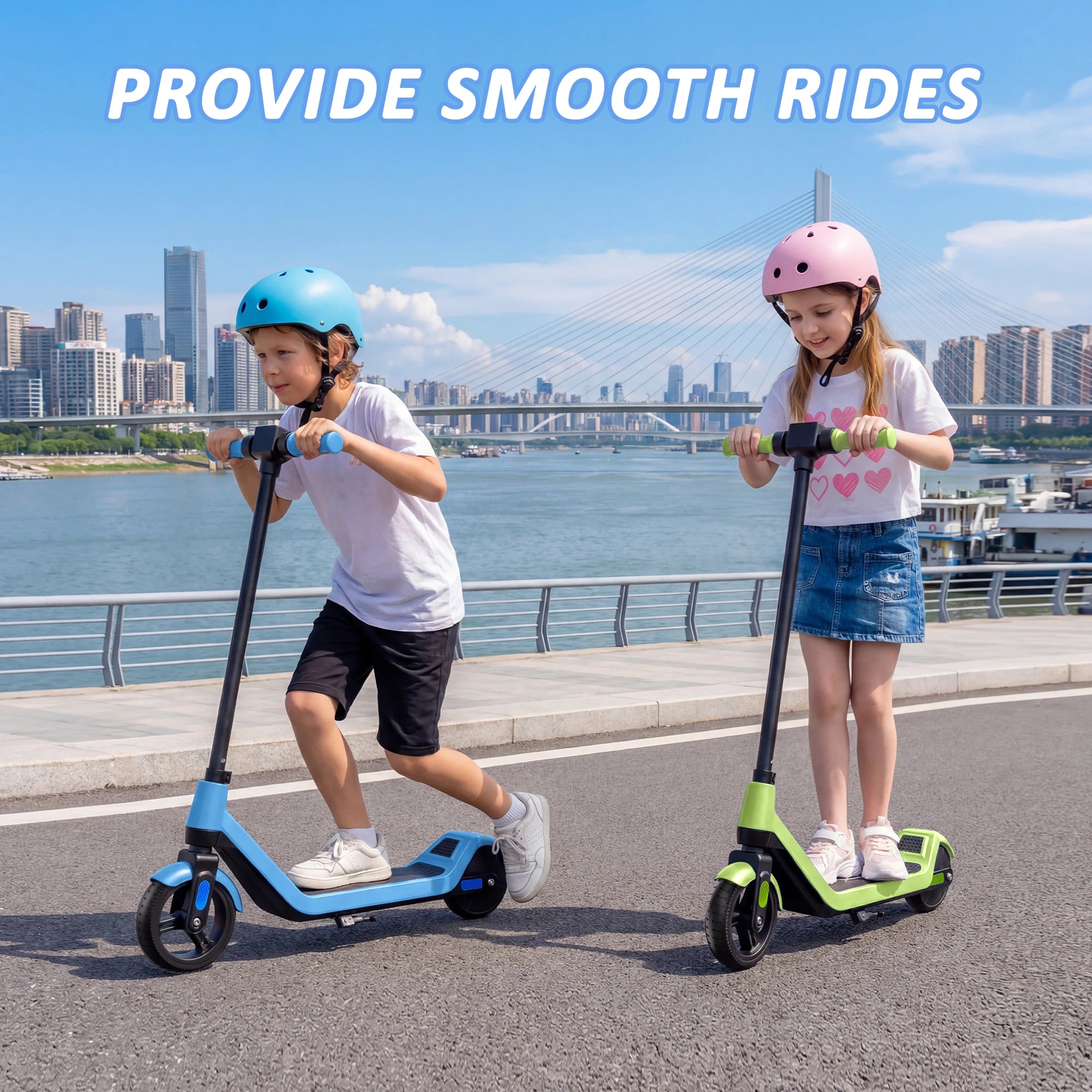 Todimart Electric Children, maximum speed 16 km/h, range 8-10 km, children 6-12 years old, LED screen