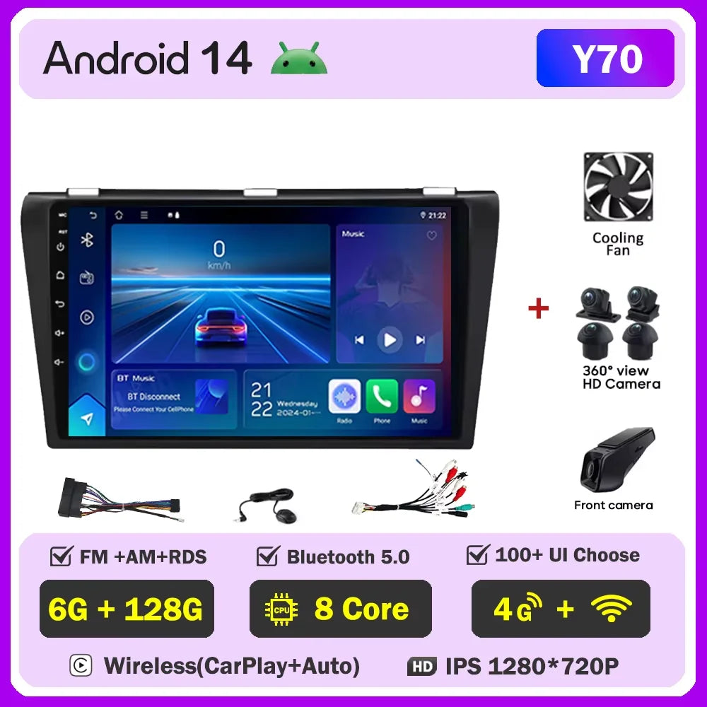 Mazda 3 — Android 16, CarPlay, GPS