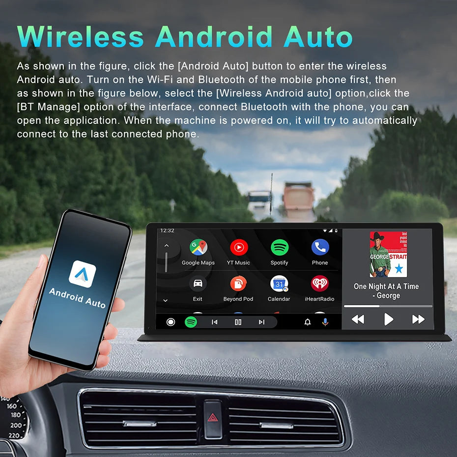 11.3" 4K Dashcam — CarPlay, Voice Control