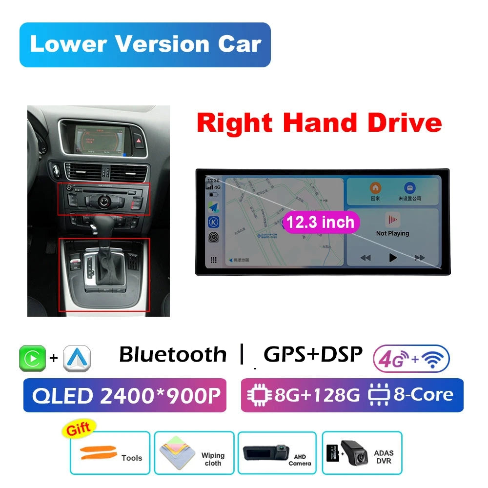 Audi A4 B8/A5 — RHD CarPlay, DSP, WiFi