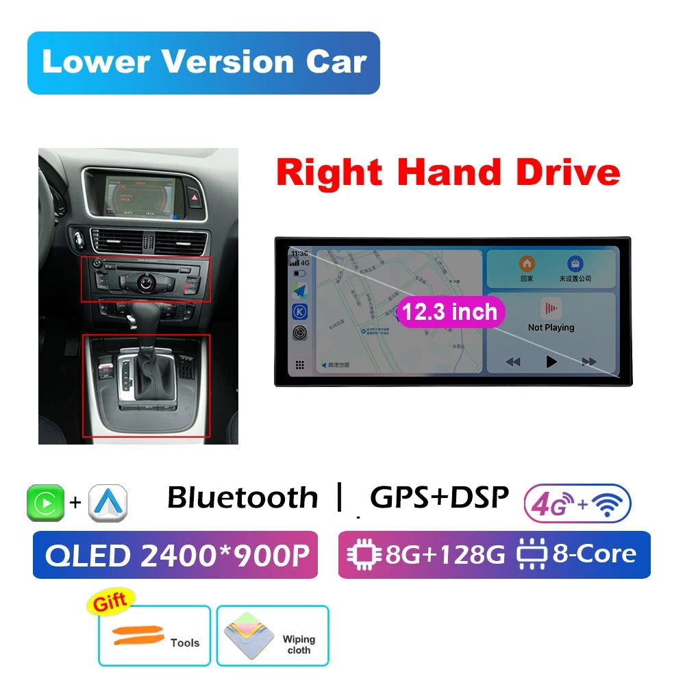 Audi A4 B8/A5 — RHD CarPlay, DSP, WiFi