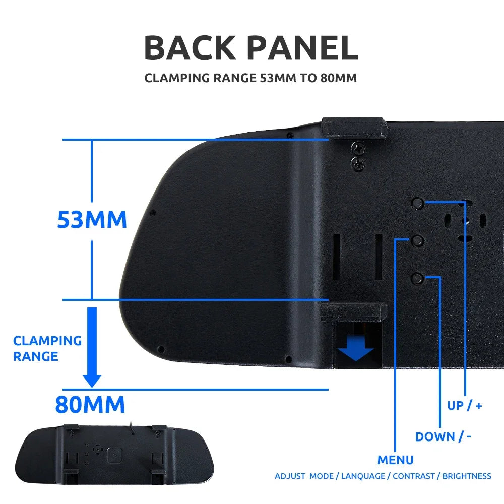 Rear View Camera Kit — 4.3" Monitor, HD Parking