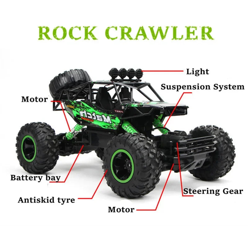 1:12 37cm/1:16 28cm 4WD RC Car Trucks High Speed 2.4G Radio Control Off-Road4x4 Vehicle Children Electric Car Kids Toys for Boys