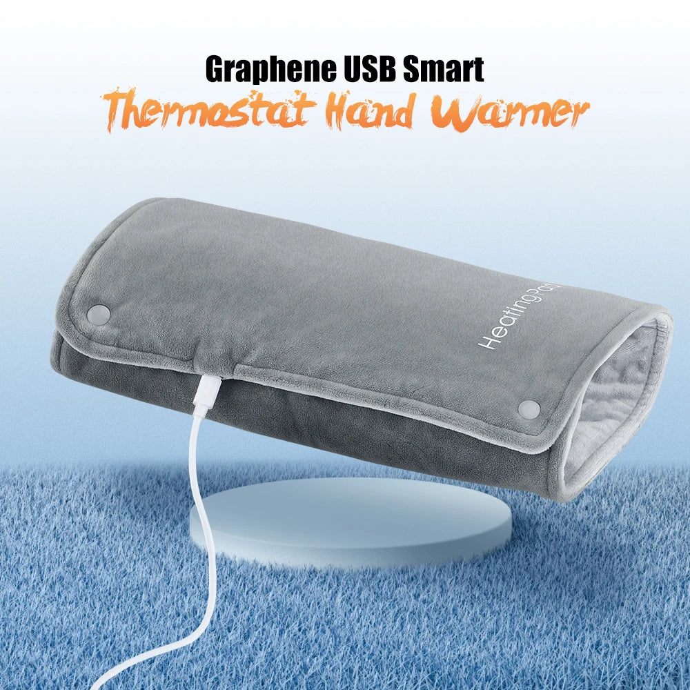 3 Levels Electric Graphene Heating Pad Cold-Proof Uterine Belt Cold-Proof Hand Waist Warming Pad USB Recharging Abdominal Warmer
