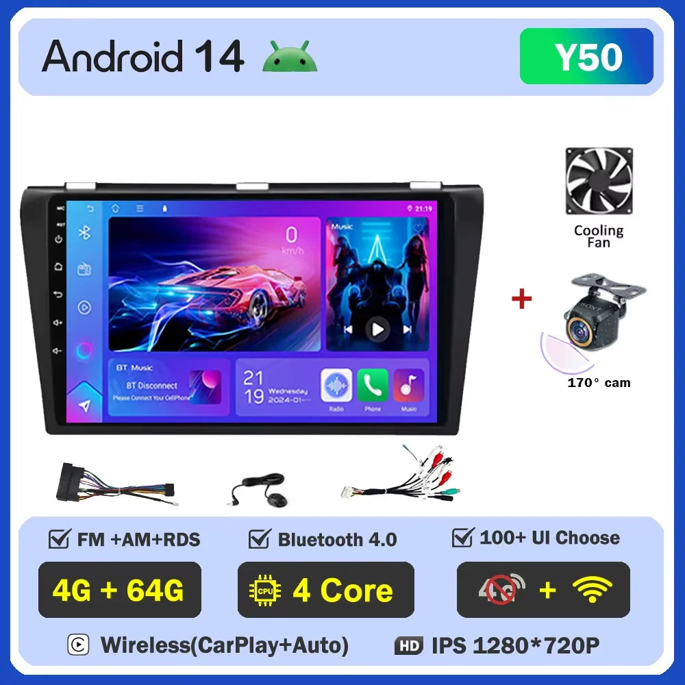 Mazda 3 — Android 16, CarPlay, GPS