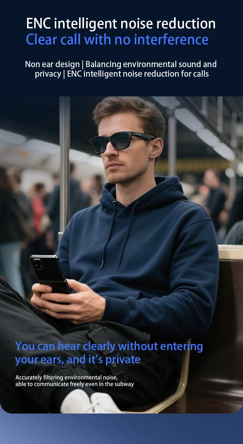 Blackview BV100 Glasses — HD Camera, Noise Cancelling