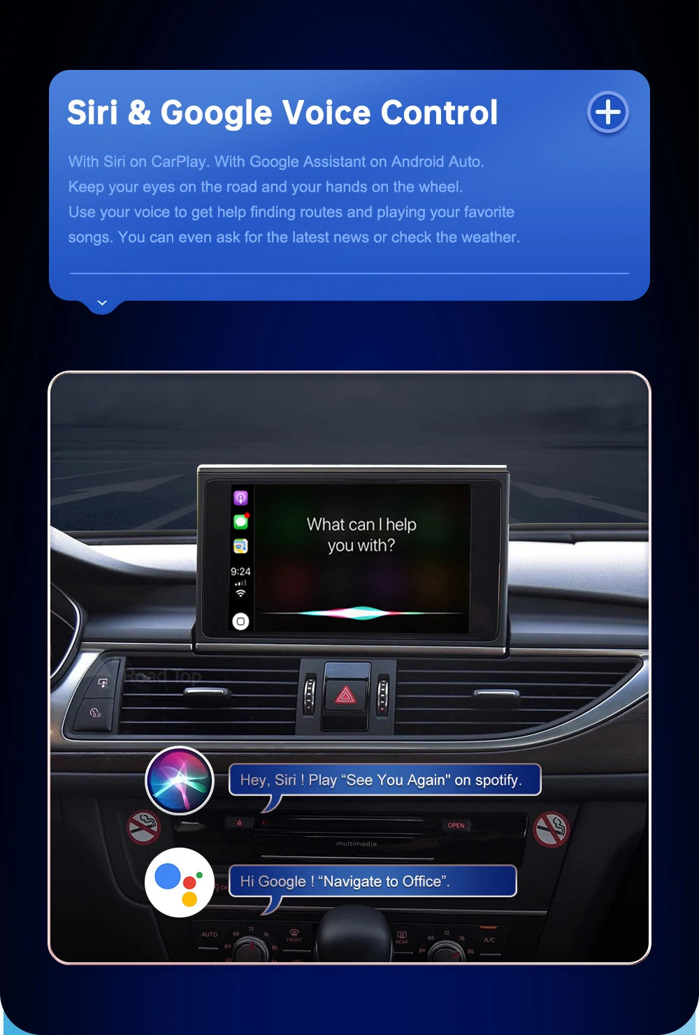 Audi A6/A7 — Wireless CarPlay, AirPlay, MirrorLink